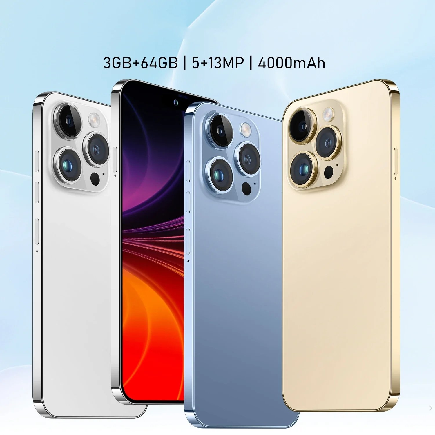 New Arrival Clone Mobile Phone I Telephone I14 Phone 16G+1T Android Mobile Phone Global Version 14 Pro Max Smartphone 6.7 Inch